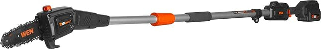 WEN 20V Max Cordless 8-Inch Pole Saw with 14.5-Foot Reach, 4Ah Battery, and Charger (20719)