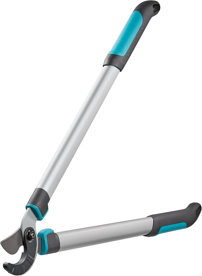 GARDENA (12004) Anvil Loppers Shears - Heavy Duty Steel Blade for Cutting in Garden, Trees - 27" Handle - Pruning Shears Cut up to 1.57" Inch Diameter Branches. Made in Germany