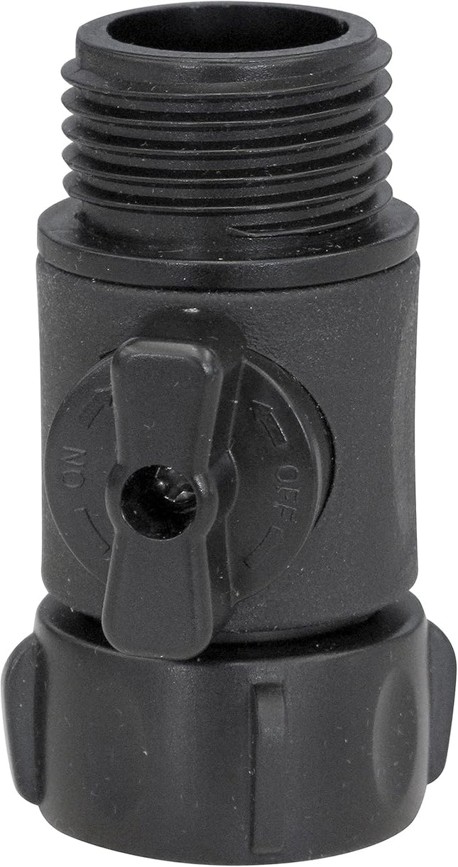 Fimco 7771873 (OEM No. 5143419) Single Shut-Off Valve for Lawn & Garden Sprayers with Manifolds, 3/4" Orifice Size, Black Nylon