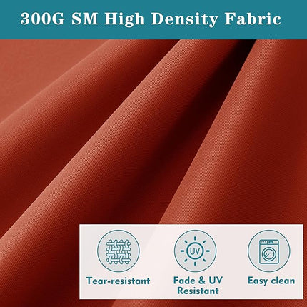 Chaise Lounge Cushion for Outdoor Furniture, Waterproof Fade and Tear Resistant Lounge Deck Chair Cushions for Patio Lawn Pool Resort Hotel, 80x26x3 Inch, Rust