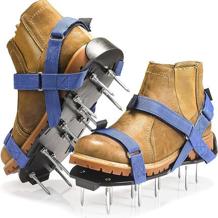 Envy Green Lawn Aerator Shoes – Ready-to-Use, Pre-Assembled – One-Size-Fits-All Gardening Shoes – Lawn Aerator with X-Strap – Lawn Aerator Spike Shoes for Lawn and Yard – Premium Tools by EnvyGreen